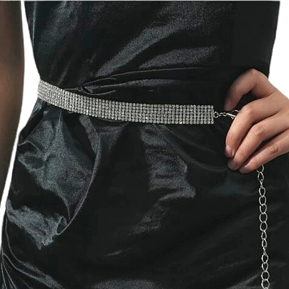 Rhinestone Adjustable Belt